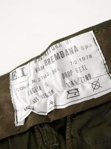 イタリア軍 パラシュートパンツ DEADSTOCK デッドストック 通販