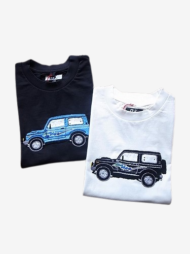 O.K. ジムニー 刺繍Tシャツ mens