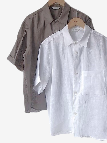 STILL BY HAND リネン半袖シャツ mens
