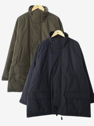 STILL BY HAND スタンドカラーハーフコート mens