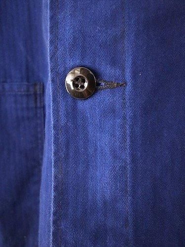 50s Germany blue work jacket hbt ドイツ軍 HBT French Work Jacket ~ Vintage Store Clochard92.com