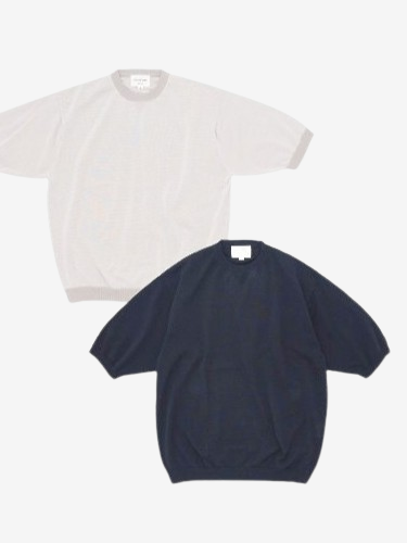 STILL BY HAND コットンニットTee mens