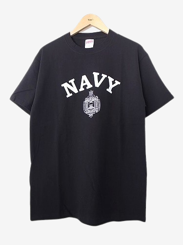 USNA プリントTシャツ BLACK unisex