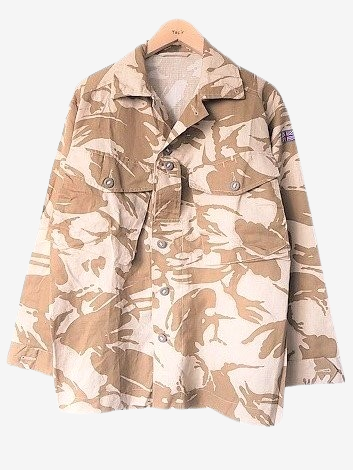 博物館級?　1930年代　イギリス軍　ビルマ戦争　コンバットジャケット イギリス軍 コンバットジャケット デザートカモ DEADSTOCK 通販