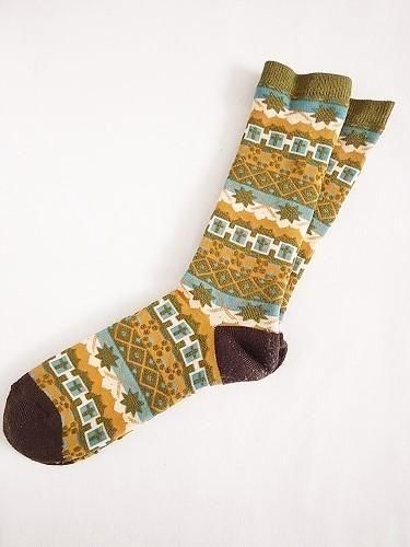 GRAMICCI ジャガードソックス mens