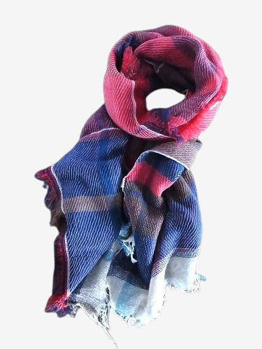 tamaki niime 玉木新雌 roots shawl wool × cotton middle リバーシブル