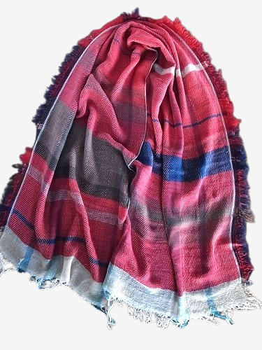 tamaki niime 玉木新雌 roots shawl wool × cotton middle リバーシブル