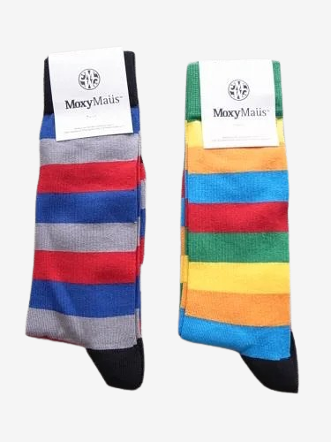 Moxy Maus マルチボーダーソックス mens