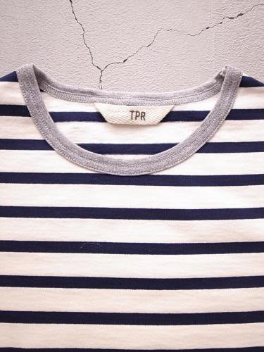 《SPECIAL PRICE》 TPR ボーダーカットソー ECRU × NAVY unisex