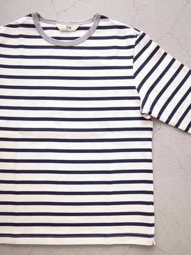 《SPECIAL PRICE》 TPR ボーダーカットソー ECRU × NAVY unisex