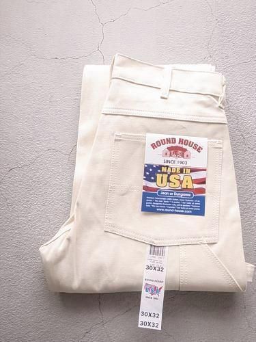 ROUND HOUSE ダブルフロント ペインターパンツ natural mens