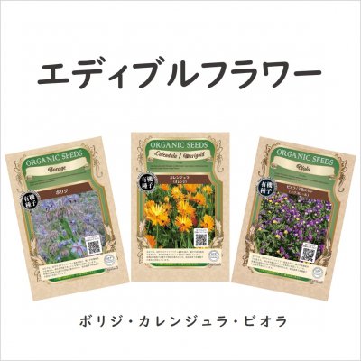 エディブルフラワー 食用花 の種セット グリーンマーケット