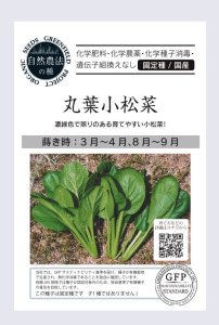 丸葉小松菜【自然栽培の種・固定種】の商品画像