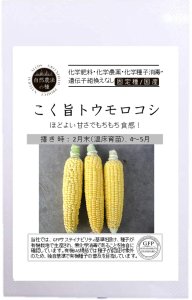 こく旨トウモロコシ とうもろこし【有機栽培の種/固定種】の商品画像