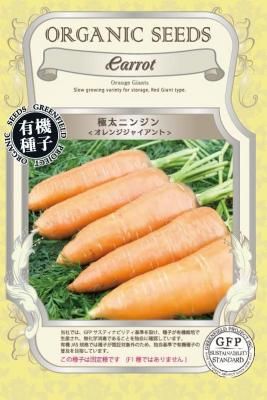 にんじん 極太ニンジン オレンジジャイアントの固定種の通販｜グリーン