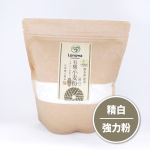 有機小麦粉400g ミナミノカオリ 強力粉 精白 【食品】【有機JAS認証取得】【国産】の商品画像