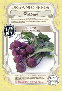 コールラビ アスルスター 紫 【有機種子・固定種】(大袋サイズも有ります)の商品画像