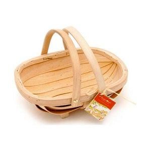 【未使用品】フランス ヤナギ細工の収穫かご フランス ヤナギ細工の収穫かご