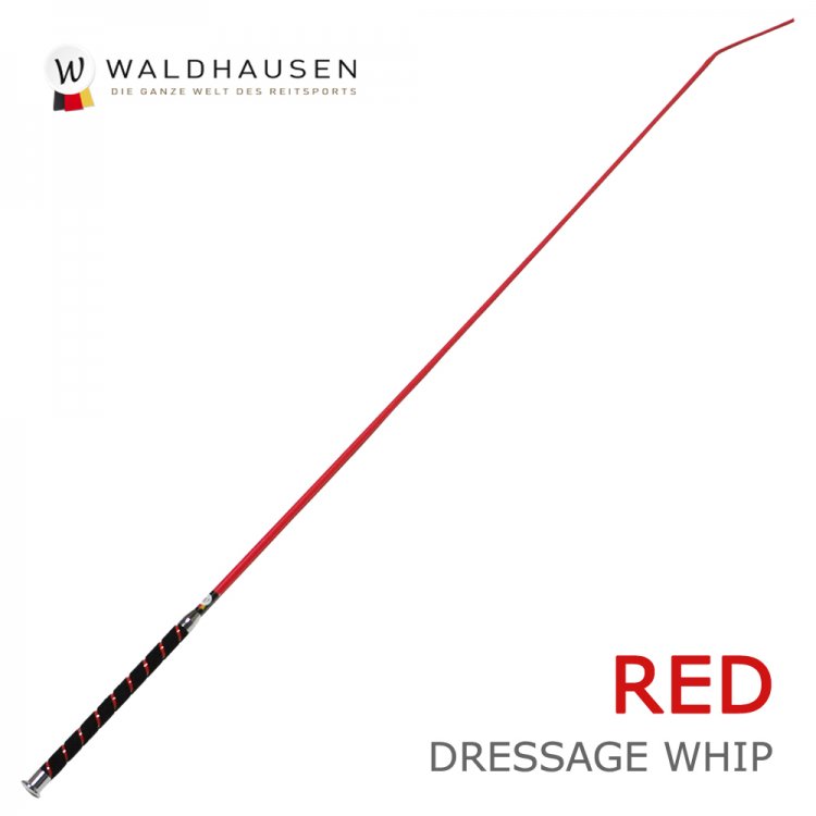 ベロアグリップ 長鞭 ロングムチ LWB1（赤レッド） Waldhausen ムチ 乗馬用品プラス｜馬具・乗馬用品のネット通販