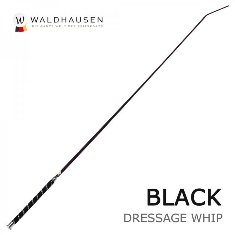 ベロアグリップ 長鞭 ロングムチ LWB3（黒ブラック） Waldhausen ムチ