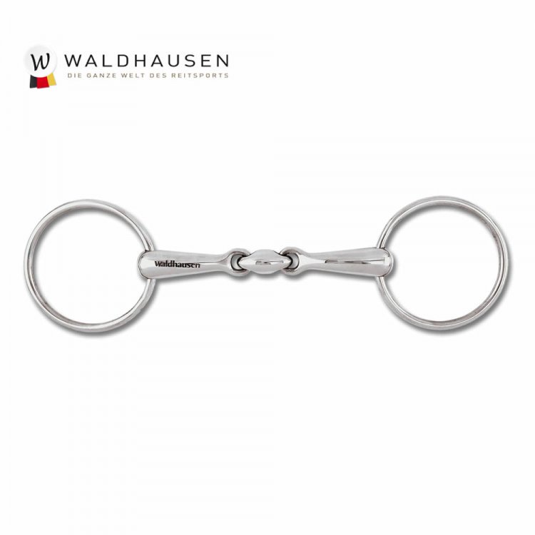 ダブルジョイント水勒銜 WB10 ステンレスハミ Waldhausen はみ - 乗馬用品プラス｜馬具・乗馬用品のネット通販