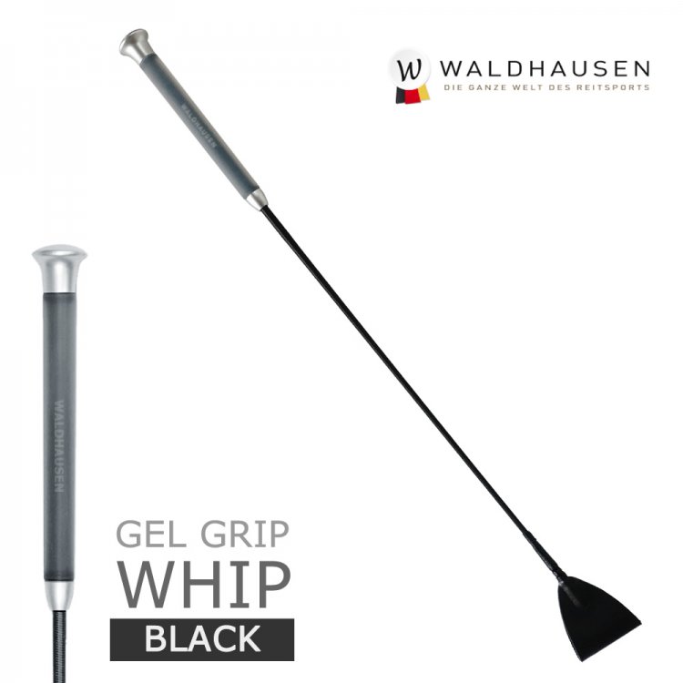 ゲルグリップ 短鞭 SWB1（黒ブラック） Waldhausen 50cm/65cm - 乗馬用品プラス｜馬具・乗馬用品のネット通販