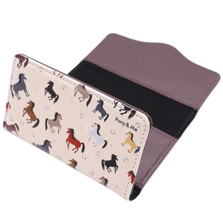 Pony＆Me キーケース PMKC21 ベージュ 馬柄デザイン - 乗馬用品