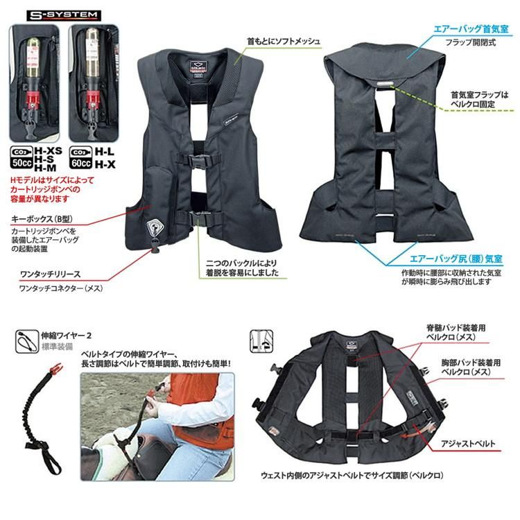 ブランド激安セール会場 乗馬用品 hit-air 改良版エアバッグ