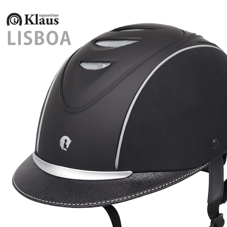 Klaus 乗馬用ヘルメット LISBOA（スエード・ブラック） - 乗馬用品 