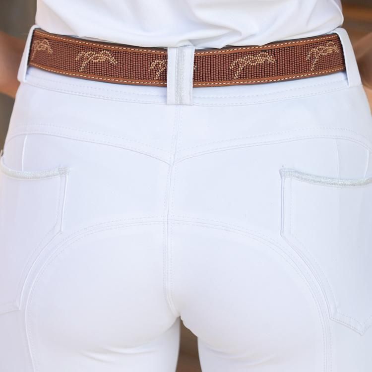 Penelope ビーズベルト PNBL10 本革 レザー 馬柄 - 乗馬用品