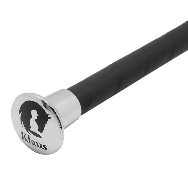 Chamberiain 乗馬用品 Klaus レザーフラップ短鞭 KST615（ブラック） - 乗馬用品プラス