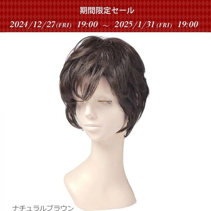 気品人毛100% ショートwig ウィッグBZ20 - ロングストレート