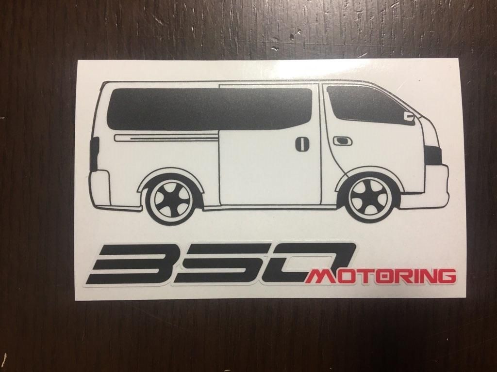 350 Motoring ステッカー 車 ロゴ 350 Motoring