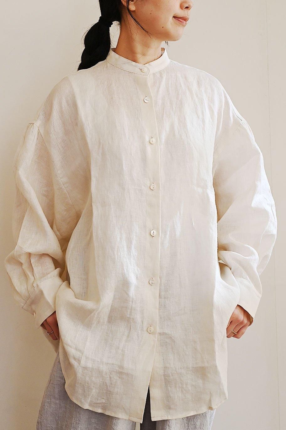 【在庫有】 comm.arch. フレンチリネンバルーンシャツ‐ comm.arch.- TONE トップス