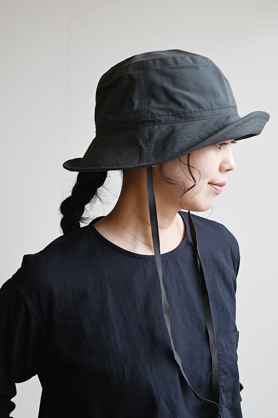 福袋セール】 chisaki ひも付きハット ブラック MILAI 帽子 - www 