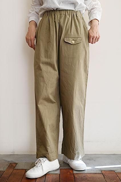最終値下げ【美品】ゴーシュ ハイカウントリネン　ワイドパンツ 優待価格[IKITSUKE]ギャザーワイドパンツ | KOBUNSHA SELECT