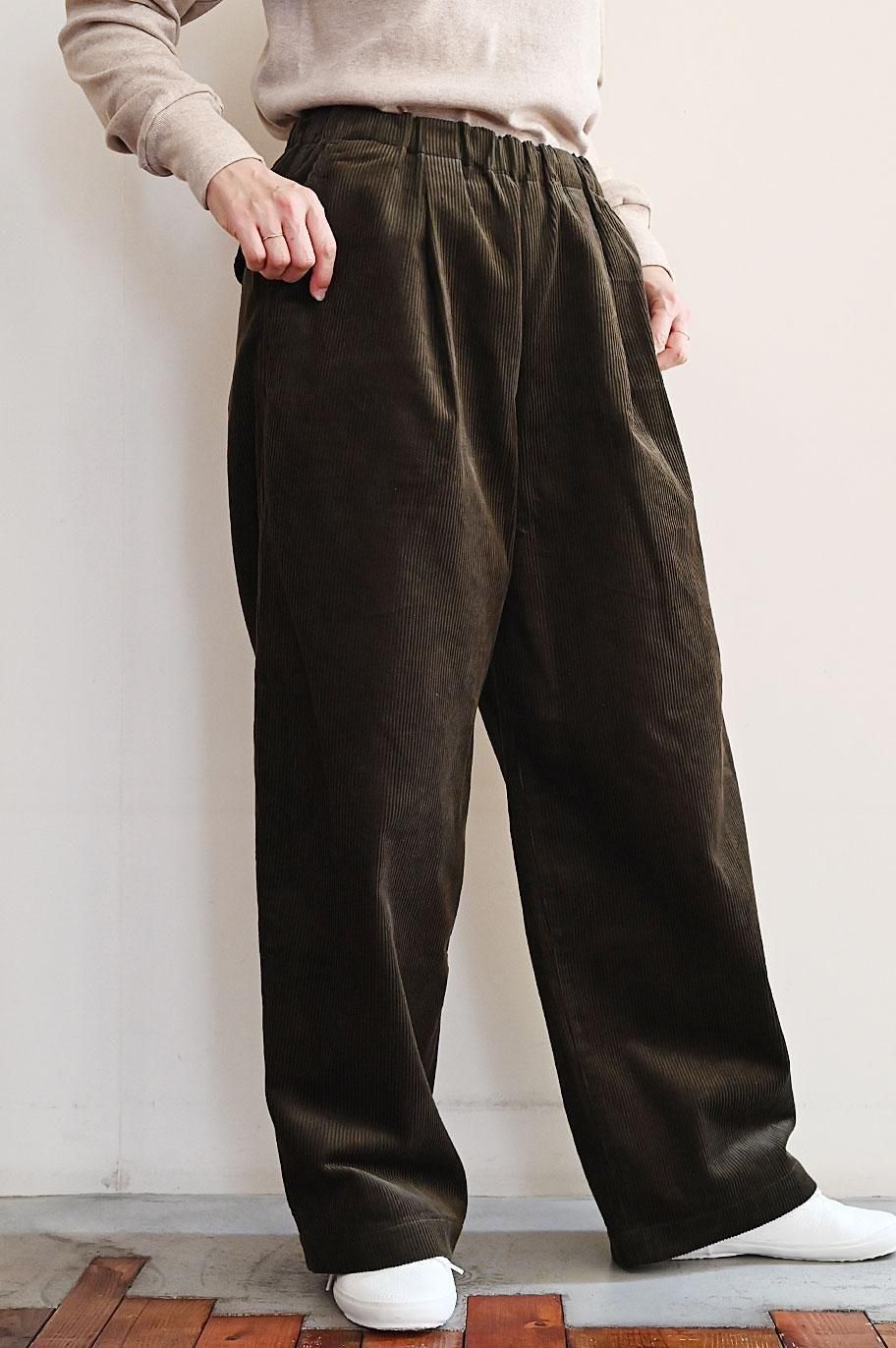 comm.arch. 8Wオーガニックコーデュロイワイドパンツ- comm.arch