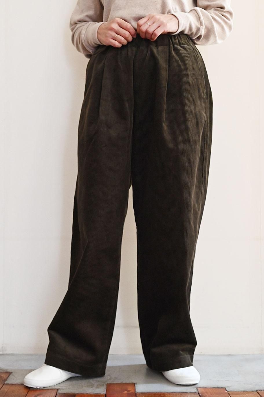 comm.arch. 8Wオーガニックコーデュロイワイドパンツ- comm.arch