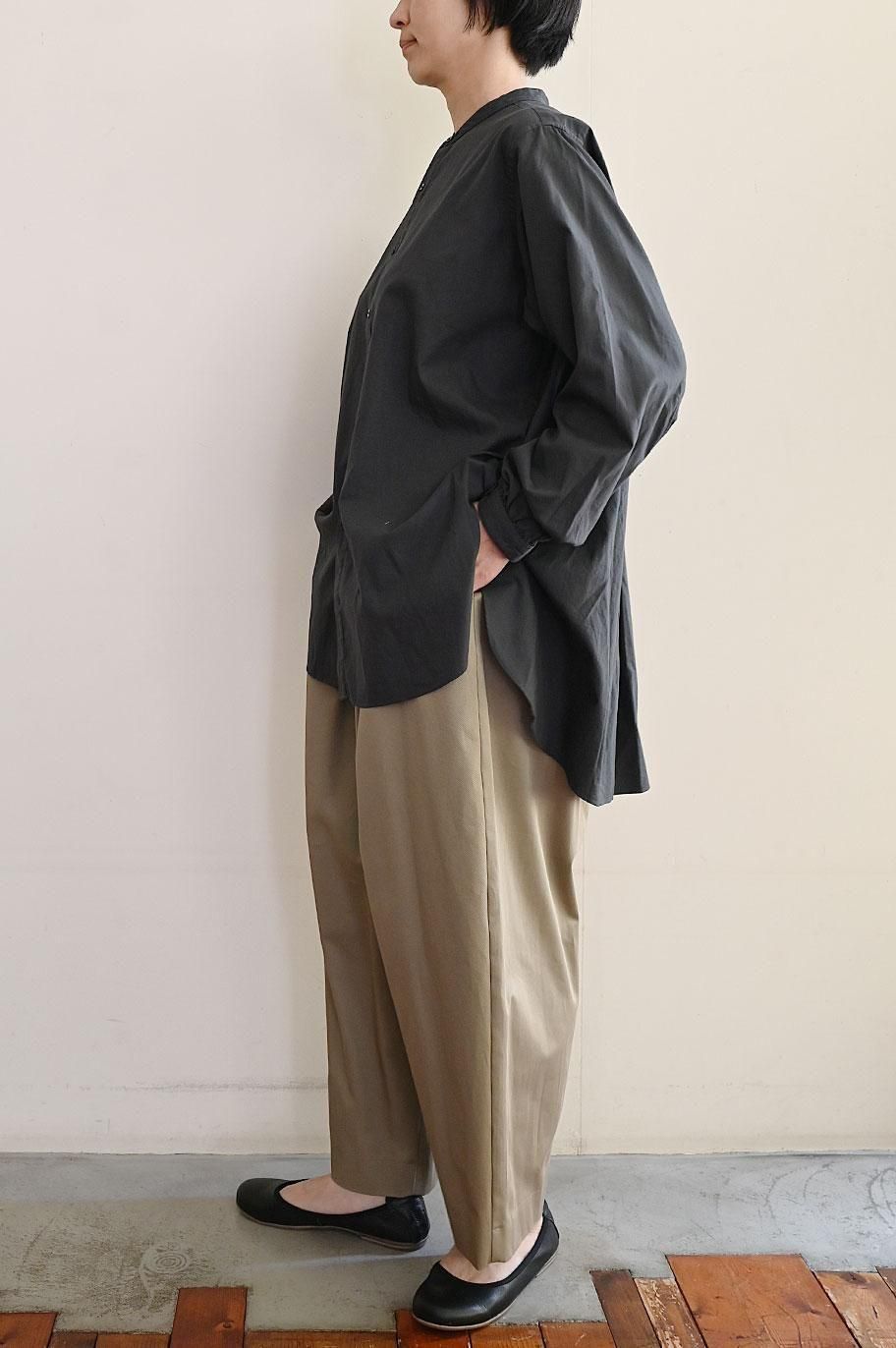 SP（エシュペー）チノクロスタックワイドパンツ　ブラック　サイズ1 SP（エシュペー）チノクロスタックワイドパンツ ブラック サイズ