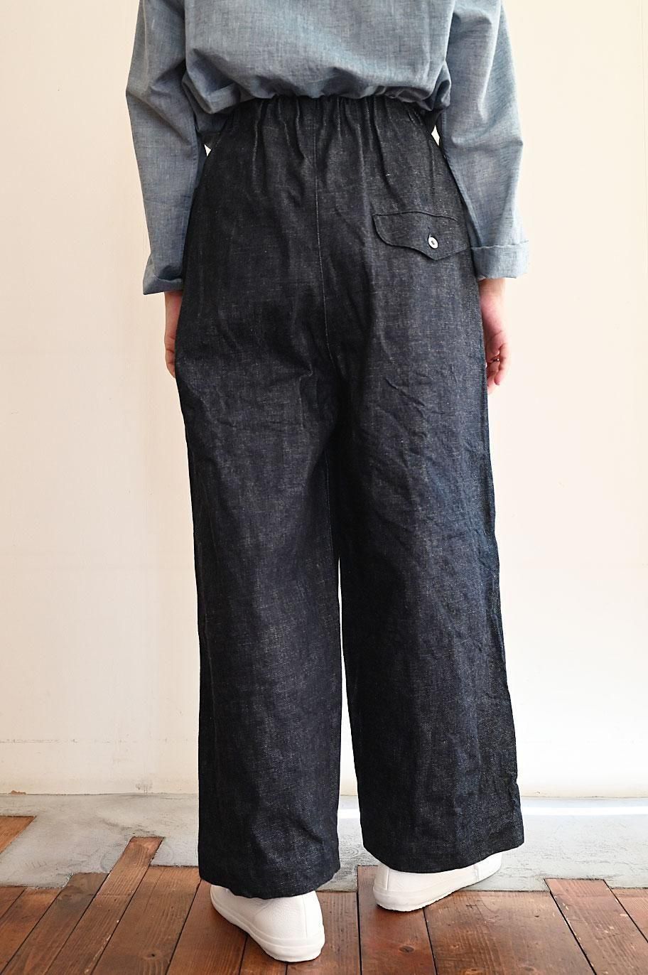 ゴーシュ セルベッジデニム ワイドパンツ　美品 ゴーシュ セルベッジデニムワイドパンツ- ゴーシュ - TONE