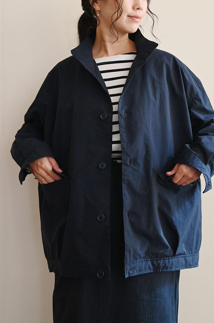 LOLOLIKE 撥水ナイロン スタンドカラー BIGブルゾン -LOLO ロロ - TONE