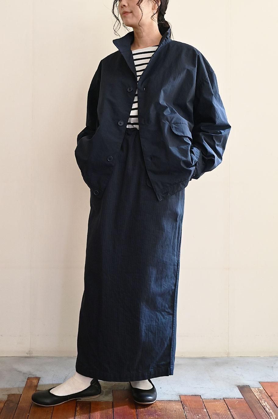 LOLOLIKE 撥水ナイロン スタンドカラー BIGブルゾン -LOLO ロロ - TONE