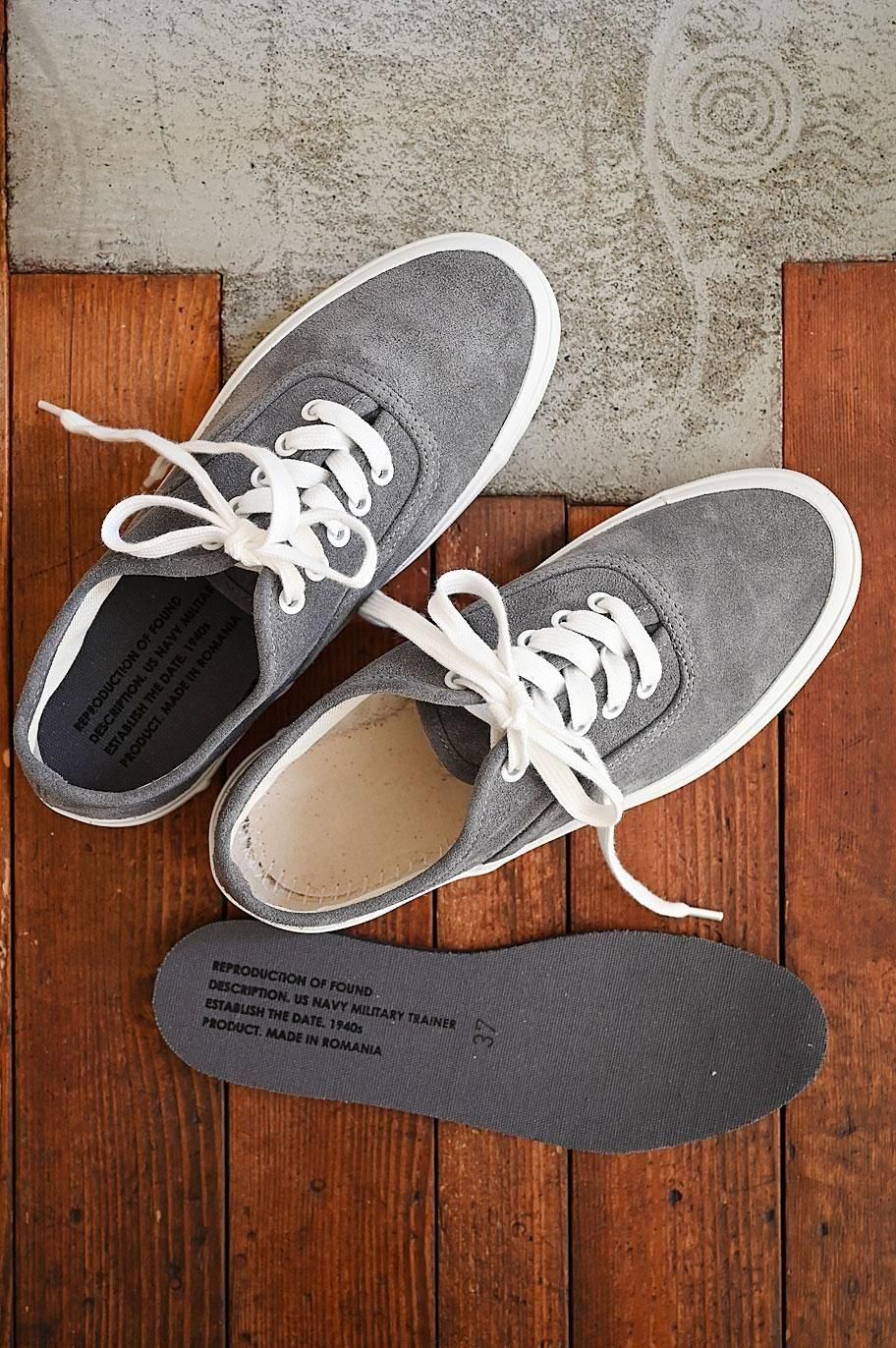 REPRODUCTION OF FOUND US NAVY ミリタリートレイナー / スウェード