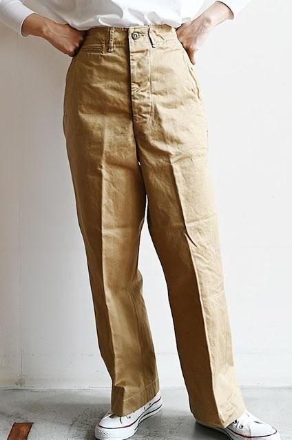 世田谷ベース コットン ペインターパンツ オリーブ×ベージュ M