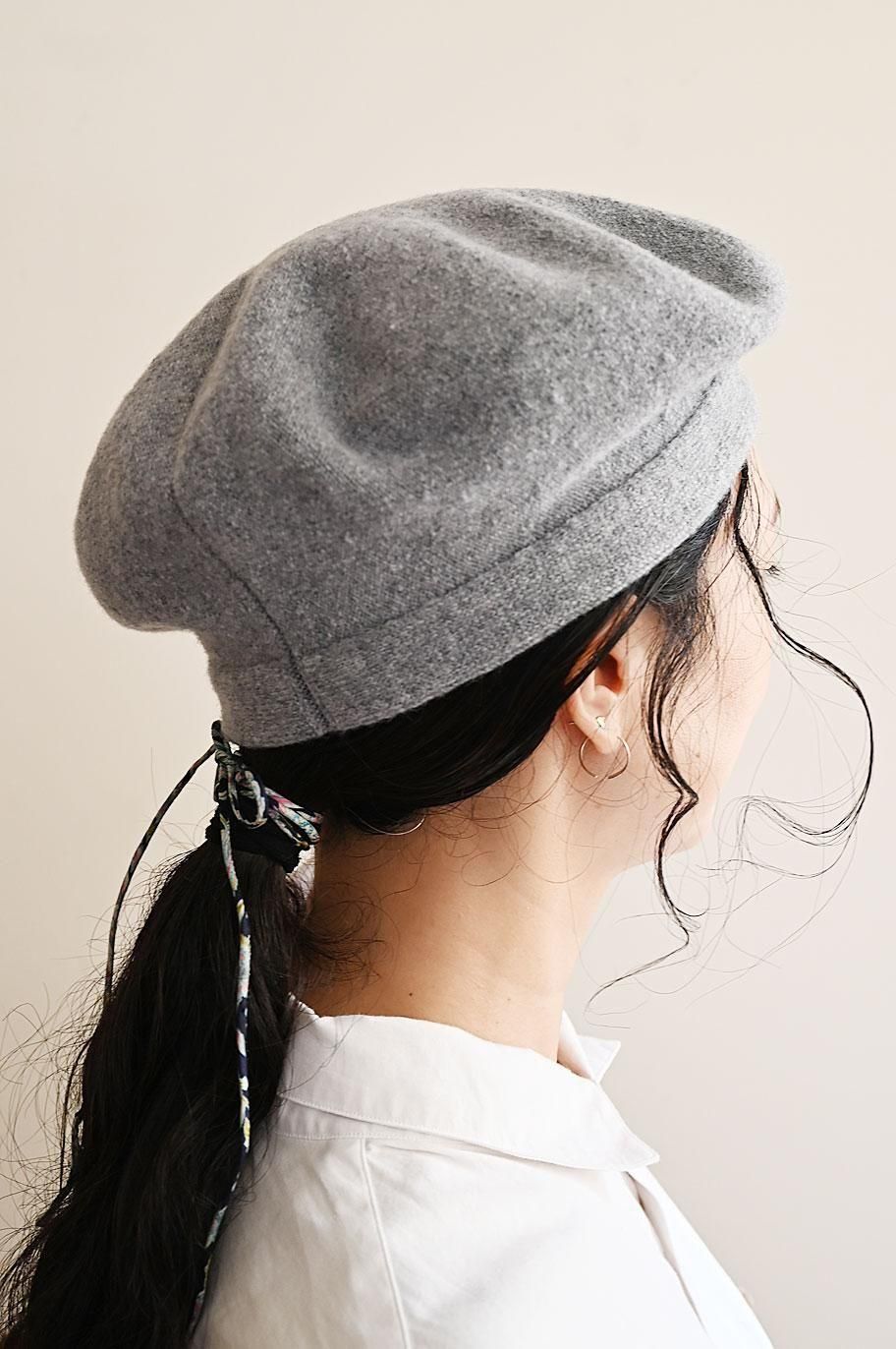 Chisaki Puka フェルトニットのベレー帽 ベージュ Chisaki Puka フェルトニットのベレー帽 ベージュ 【公式通販】