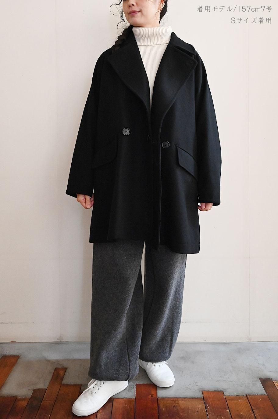 LOLOLIKE ラムメルトン Aラインラグランハーフコート -LOLO ロロ