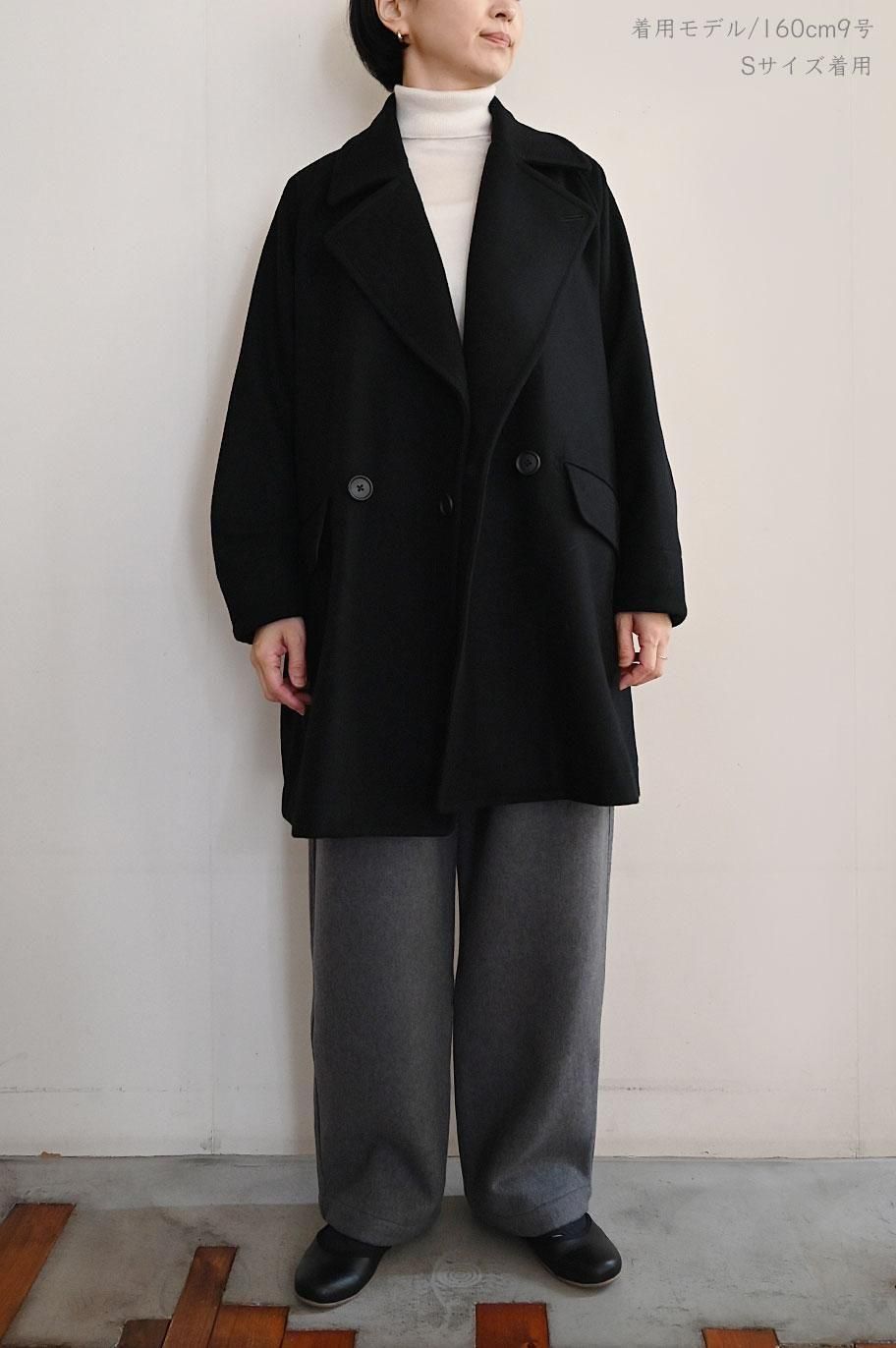 LOLOLIKE ラムメルトン Aラインラグランハーフコート -LOLO ロロ