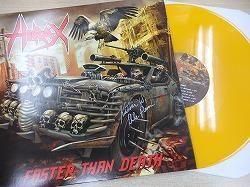 HIRAX-faster than death LP(US盤/サイン入り!!)(YELLOW WAX