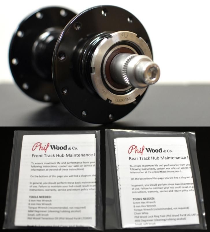 Phil Wood Track Hub HIGH FLANGE 20H Black　フィルウッド トラックハブ ハイフランジ 特注 20H ブラック