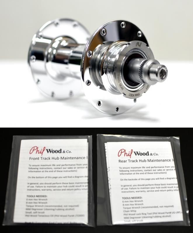 Phil wood proトラックハブ　手組みピストホイールセット Phil wood proトラックハブ手組みピストホイールセット